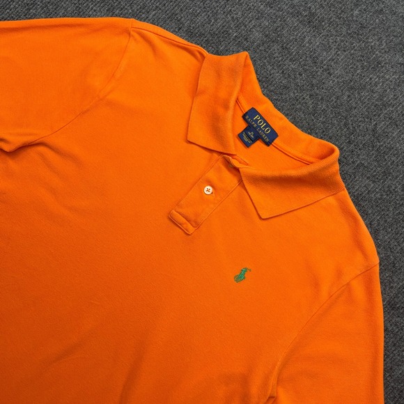 Polo Ralph Lauren Other - Polo Ralph Lauren Mens XL Orange Short Sleeve Cotton Pique Pony Logo Polo Shirt